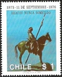 Sellos de America - Chile -  3°AÑO LIBERACION NACIONAL - 11 DE SEPTIEMBRE - ARAUCO NUNCA SOMETIDO