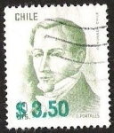 Stamps Chile -  DIEGO PORTALES - SOBRETASA