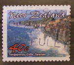 Sellos de Oceania - Nueva Zelanda -  tongaporutu cliffs, taranaki