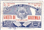 Sellos de America - Guatemala -  Escudo de armas y periódico