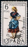 Stamps Spain -  1950  Trajes Regionales de Pontevedra