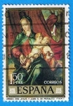 Sellos de Europa - Espaa -  1965 La Virjen co los Niños Jesus y Juan