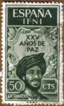 Stamps Spain -  IFNI - XXV AÑOS DE PAZ