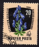 Stamps Hungary -  Aconitum Gracile