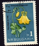 Stamps : Europe : Bulgaria :  Aquilegia aurea