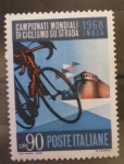 Stamps : Europe : Italy :  campionati mondiali di ciclismo su strada imola