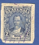 Stamps Guatemala -  Justo Rufino Barrios 1929 n2