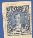 Stamps Guatemala -  Justo Rufino Barrios 1929 n8