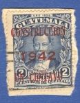 Stamps Guatemala -  Justo Rufino Construccion 1942 n4