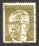 Stamps Germany -  516 - presidente g. heinemann