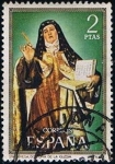 Stamps Spain -  2028  Santa Teresa