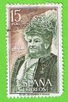 Stamps Spain -  2071  Emilia Pardo Bazan
