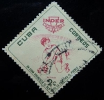 Stamps Cuba -  Instituto Nacional de Deportes, Educación Física y Recreación (INDER) / Patines
