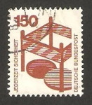 Stamps Germany -  578 -  prevenir accidentes, tapa de alcantarilla