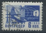 Stamps Russia -  Scott 3261 - Avion y torre de television en Ostankino
