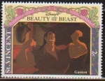 Stamps Saint Vincent and the Grenadines -  San Vicente 1992 Scott 1768 Sello ** Walt Disney La Bella y la Bestia Gaston 2c 