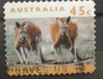 Sellos de Oceania - Australia -  kanguros