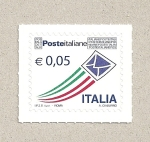 Sellos de Europa - Italia -  bandera italiana esquemática