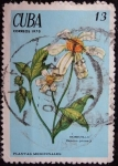Stamps Cuba -  Plantas medicinales / Bidens pilosa / Romerillo