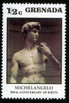 Stamps : America : Grenada :  ITALIA -  Centro histórico de Florencia