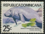 Sellos de America - Rep Dominicana -  Scott C316 - Fauna Nacional - Manati