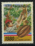 Sellos de America - Rep Dominicana -  Scott 825 - Año del Agricultor - Cacao
