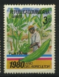 Sellos de America - Rep Dominicana -  Scott 827 - Año del Agricultor - Plátano