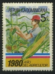 Sellos de America - Rep Dominicana -  Scott 829 - Año del Agricultor - Maiz