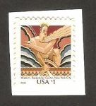 Stamps United States -  4105 - escultura en el rockefeller center de new york
