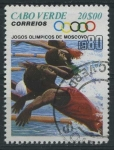 Sellos de Africa - Cabo Verde -  Scott 407 - Juagos Olimpicos de Moscu