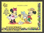 Stamps : Africa : Lesotho :  516 - Navidad Disney, ganso ponedor