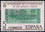 Stamps Spain -  2324  Billete de un dolar