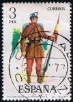 Stamps Spain -  2383  Cabo2º de infanteria cazadores 1860