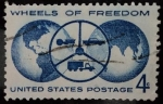 Stamps : America : United_States :  Wheels of freedom