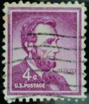 Stamps United States -  Abraham Lincoln (1809-1865)