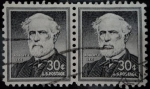 Stamps United States -  Robert Edward Lee (1807-1870)