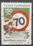Stamps : Asia : Turkey :  señales 70