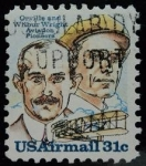 Stamps United States -  Orville & Wilbur Wright