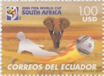 Stamps Ecuador -  Copa Mundial FIFA Sudáfrica 2010