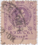 Stamps Europe - Spain -  Alfonso XIII Medallón