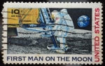 Sellos de America - Estados Unidos -  First Man on the Moon