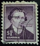 Stamps United States -  Patrick Henry (1736-1799)