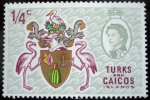Stamps America - Turks and Caicos Islands -  Escudo de armas de Islas Turks & Caicos