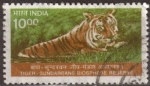 Sellos de Asia - India -  tigre