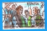 Stamps : Europe : Spain :  2652 (2)  Maestro de la Zarzuela. (Escena de Gigantes y Cabezudos )  3p