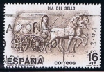 Stamps Spain -  2719  (1)  Dia del sello (carro de correos romano )