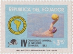 Stamps Ecuador -  IV Campeonato Mundial de Natación Guayaquil 1982