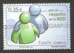 Stamps : Europe : Spain :  valores cívicos, por el respeto en la red