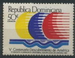 Stamps Dominican Republic -  Scott 1002 - V Cent Descubrimiento America