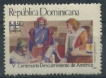 Sellos de America - Rep Dominicana -  Scott 1005 - V Cent Descubrimiento America